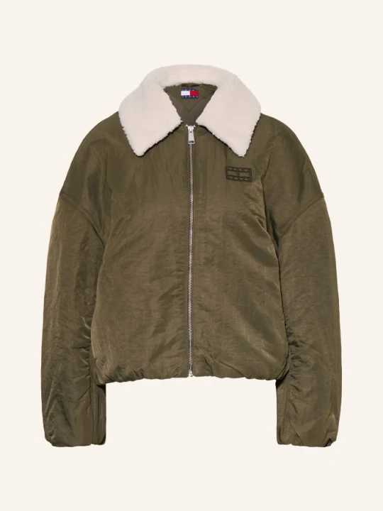 Zdjęcie produktu Tommy Jeans Bomberka Z Odpinanym Kołnierzem gruen niebieski