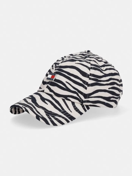 Zdjęcie produktu Tommy Jeans czapka bejsbolówka damska bawełniana czarny