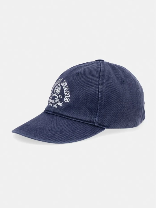 Zdjęcie produktu Tommy Jeans czapka bejsbolówka męska bawełniana granatowy