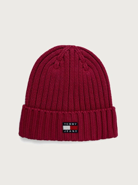 Zdjęcie produktu Tommy Jeans czapka damska bawełniana różowy