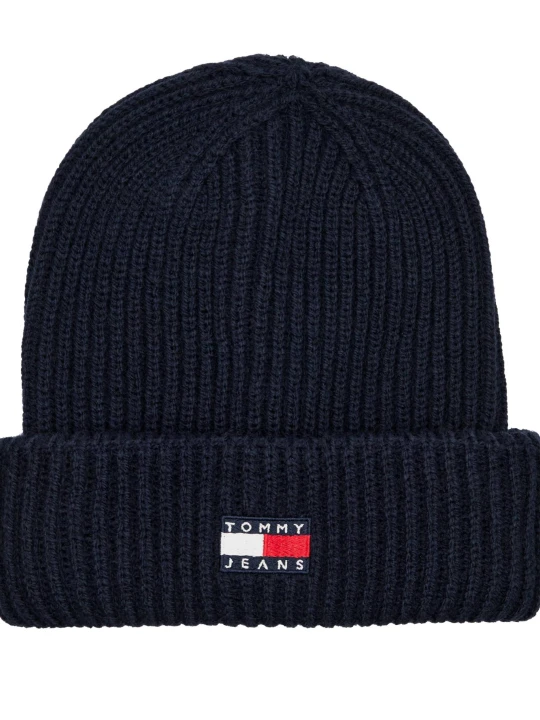 Zdjęcie produktu Tommy Jeans Czapka HERITAGE | z dodatkiem wełny granatowy