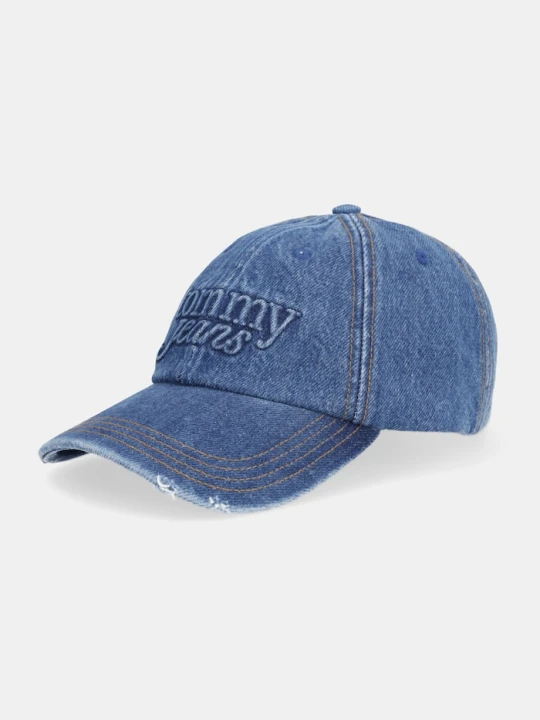 Zdjęcie produktu Tommy Jeans czapka z daszkiem bawełniana niebieski