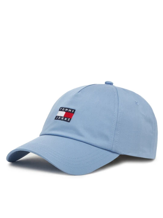Zdjęcie produktu Tommy Jeans Czapka z daszkiem Heritage Core 5 Panel AW0AW16991 Błękitny Niebieski jasny