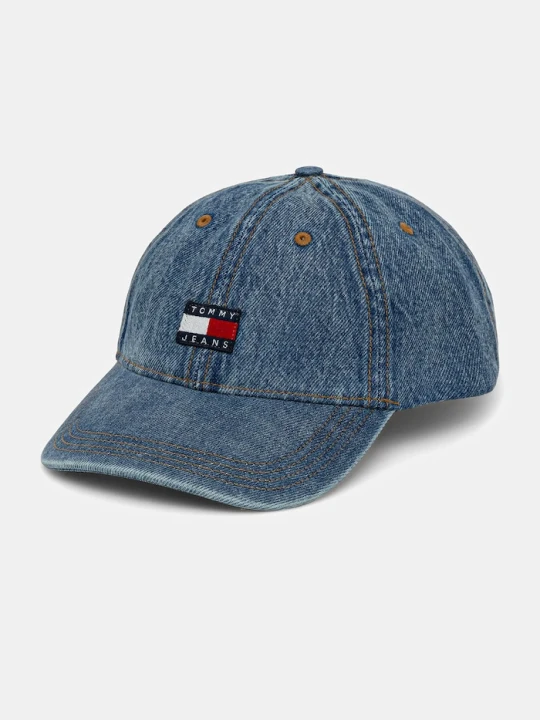 Zdjęcie produktu Tommy Jeans czapka z daszkiem jeansowa niebieski
