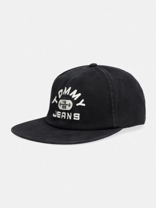 Zdjęcie produktu Tommy Jeans czapka z daszkiem męska bawełniana czarny