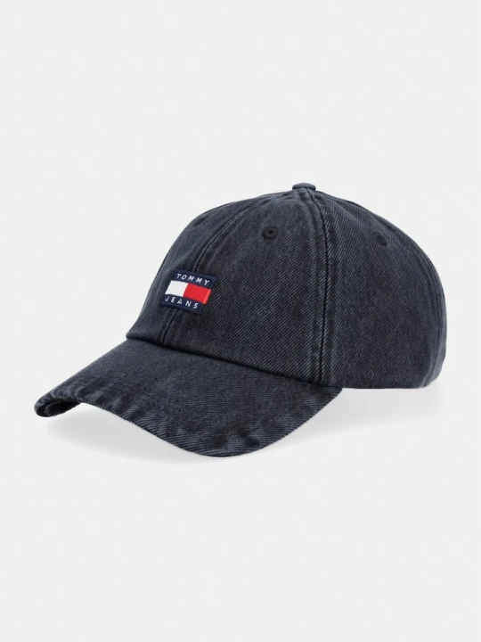 Zdjęcie produktu Tommy Jeans czapka z daszkiem męska jeansowa czarny