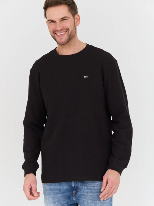 Zdjęcie produktu TOMMY JEANS Czarny męski sweter, Rozmiar L