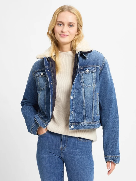 Zdjęcie produktu Tommy Jeans kurtka dżinsowa 3 w 1 Kobiety niebieski