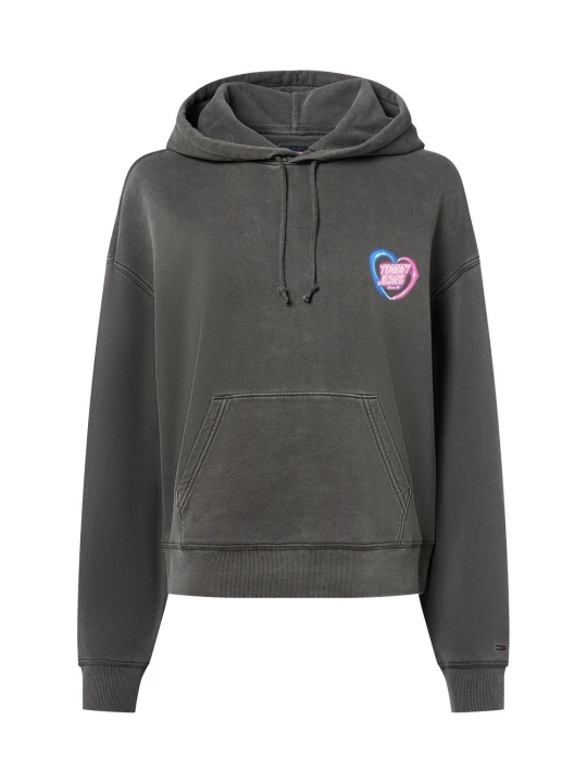 Zdjęcie produktu Tommy Jeans sweter z kapturem Kobiety Bawełna szary