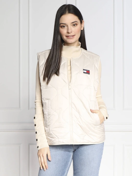 Zdjęcie produktu Tommy Jeans Dwustronny bezrękawnik | Regular Fit beżowy