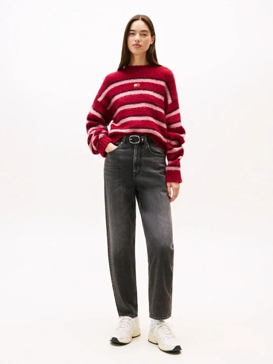 Zdjęcie produktu TOMMY JEANS Dżinsy - Mom fit - w kolorze antracytowym rozmiar: W34/L28