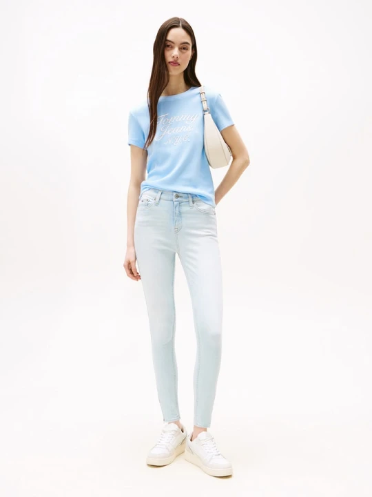 Zdjęcie produktu TOMMY JEANS Dżinsy "Nora" - Skinny fit - w kolorze błękitnym rozmiar: W25 / L32