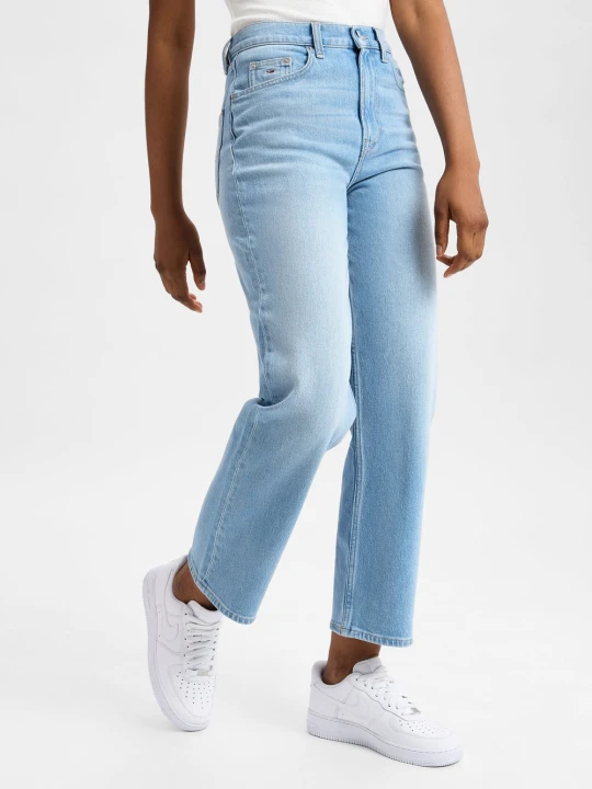 Zdjęcie produktu Tommy Jeans Dżinsy o prostym kroju - Layla Kobiety Bawełna niebieski