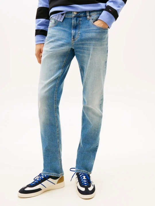 Zdjęcie produktu Tommy Jeans Dżinsy - Scanton Slim Mężczyźni Bawełna niebieski