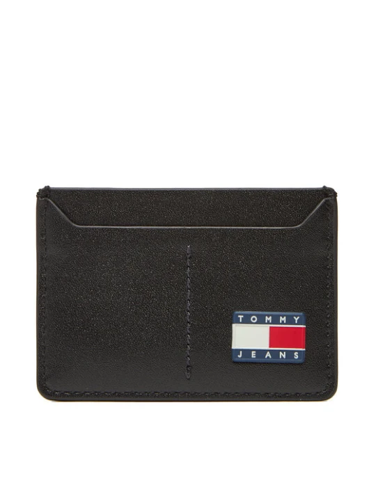 Zdjęcie produktu Tommy Jeans Etui na karty kredytowe Tjm Heritage Leather Cc Holder AM0AM13410 Czarny