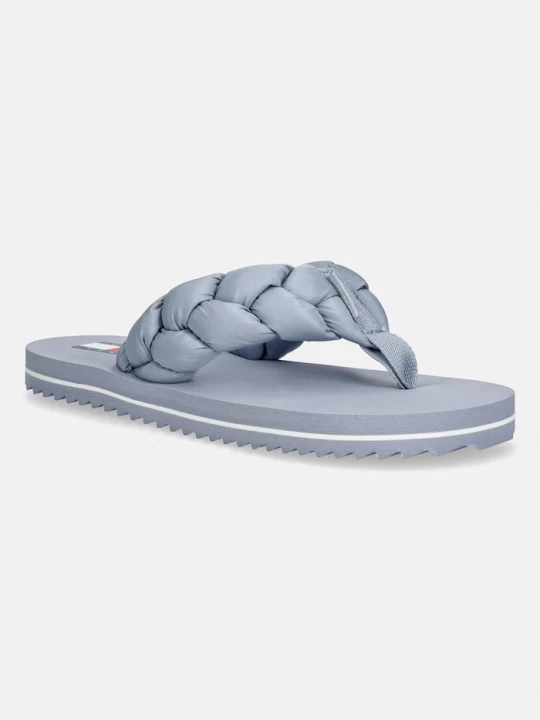 Zdjęcie produktu Tommy Jeans japonki damskie BRAIDED THONG BEACH SANDAL niebieski