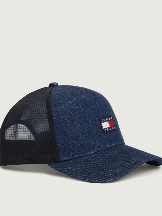 Zdjęcie produktu Tommy Jeans Jeansowa bejsbolówka HERTIAGE granatowy