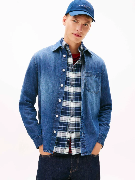 Zdjęcie produktu Tommy Jeans Jeansowa koszula | Regular Fit granatowy