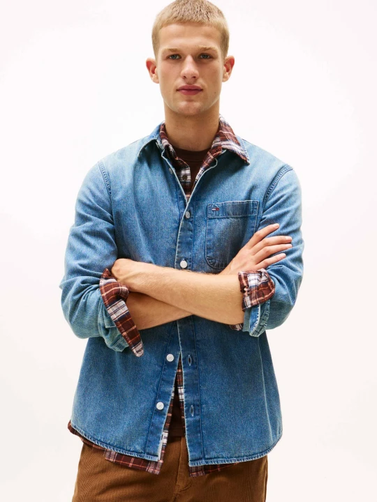 Zdjęcie produktu Tommy Jeans Jeansowa koszula | Regular Fit niebieski