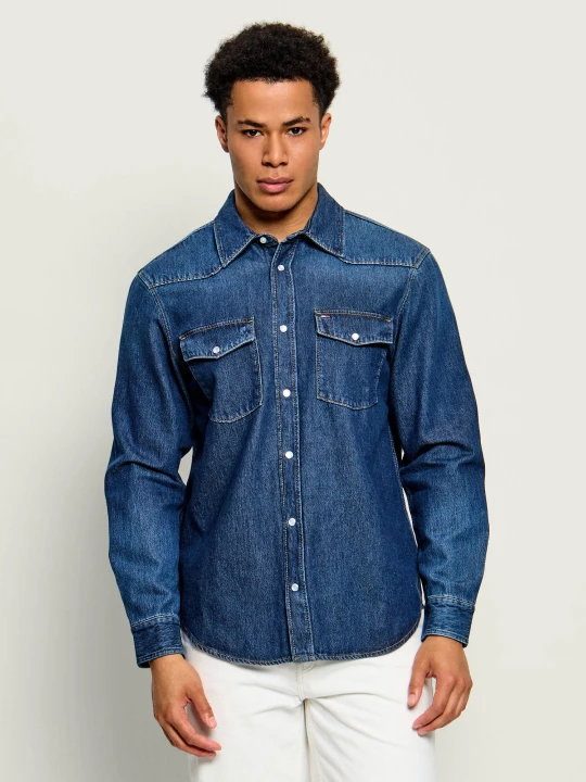 Zdjęcie produktu Tommy Jeans Jeansowa koszula | Regular Fit granatowy