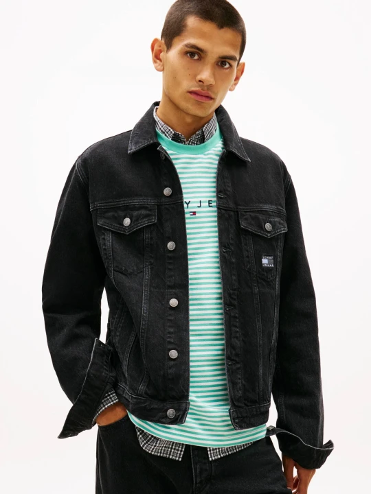 Zdjęcie produktu Tommy Jeans Jeansowa kurtka Ryan | Regular Fit czarny