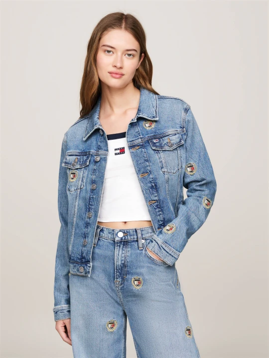 Zdjęcie produktu Tommy Jeans Jeansowa kurtka | Slim Fit niebieski