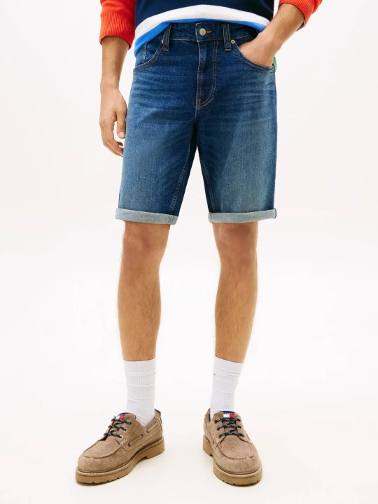 Zdjęcie produktu Tommy Jeans Jeansowe szorty Ronnie | Slim Fit granatowy
