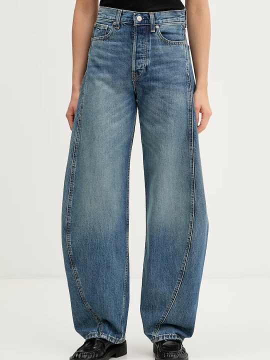 Zdjęcie produktu Tommy Jeans jeansy barrel damskie granatowy