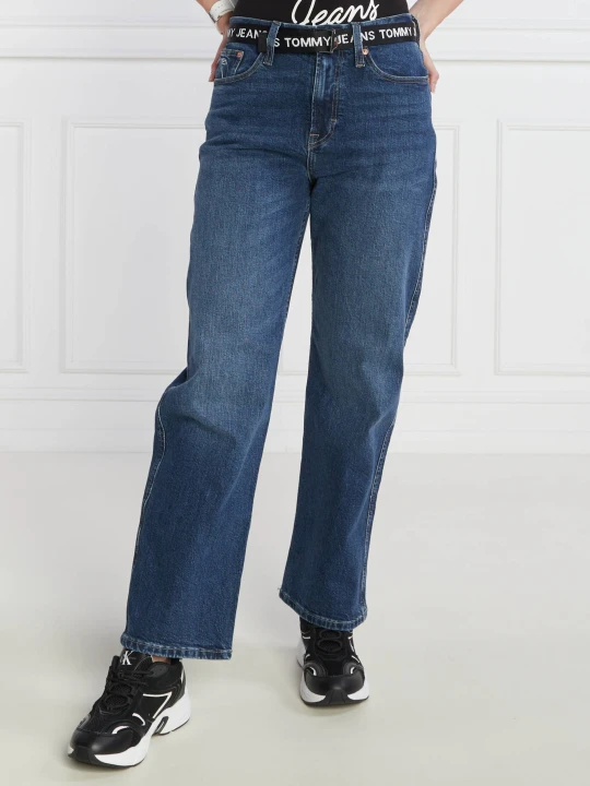 Zdjęcie produktu Tommy Jeans Jeansy BETSY MR LS | Straight fit niebieski