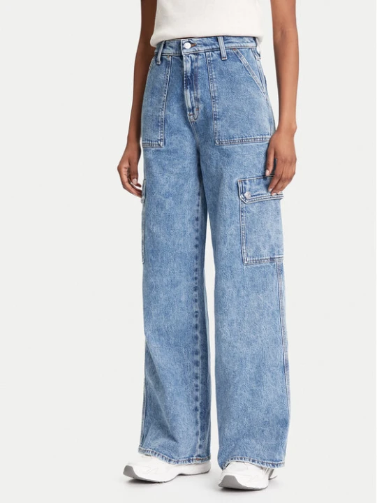Zdjęcie produktu Tommy Jeans Jeansy Claire DW0DW20479 Niebieski Wide Leg