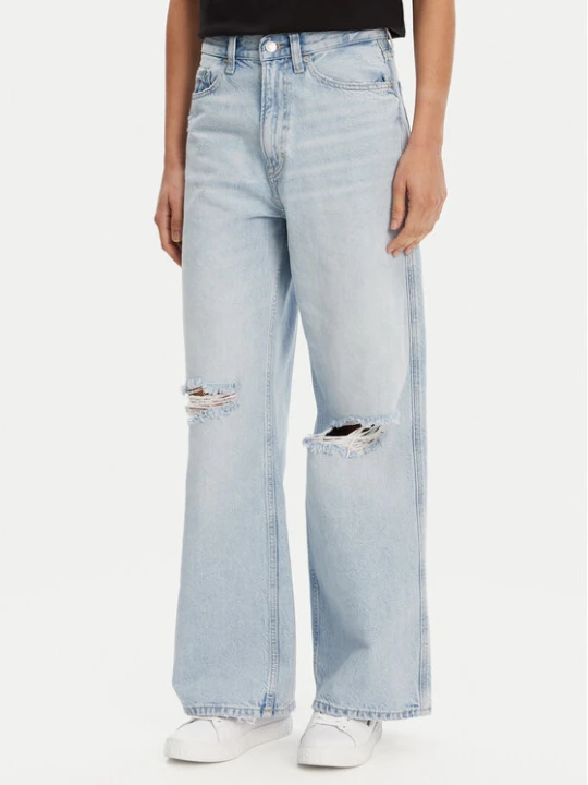 Zdjęcie produktu Tommy Jeans Jeansy Claire DW0DW21281 Niebieski Wide Leg
