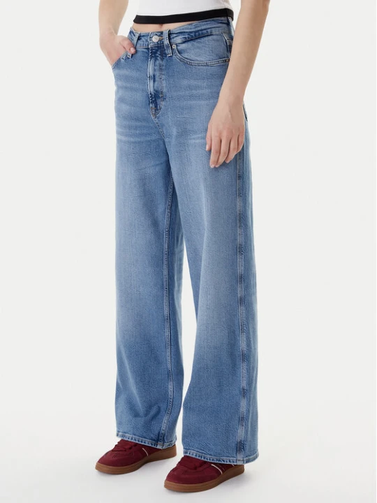 Zdjęcie produktu Tommy Jeans Jeansy Claire DW0DW21985 Niebieski Wide Leg