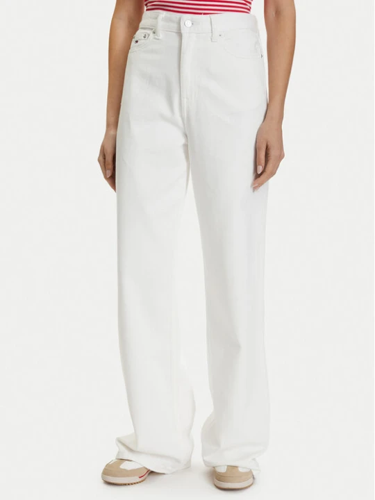 Zdjęcie produktu Tommy Jeans Jeansy DW0DW22648 Biały Straight Leg