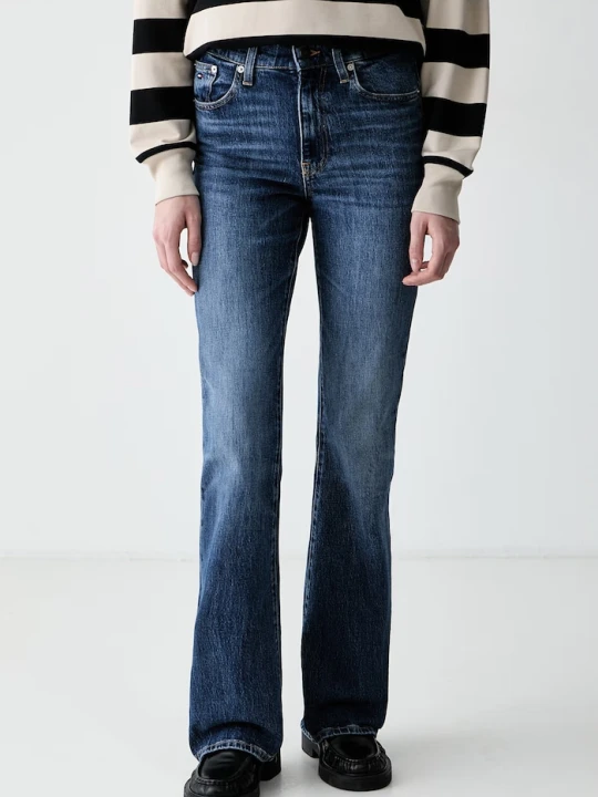 Zdjęcie produktu Tommy Jeans jeansy flare damskie granatowy