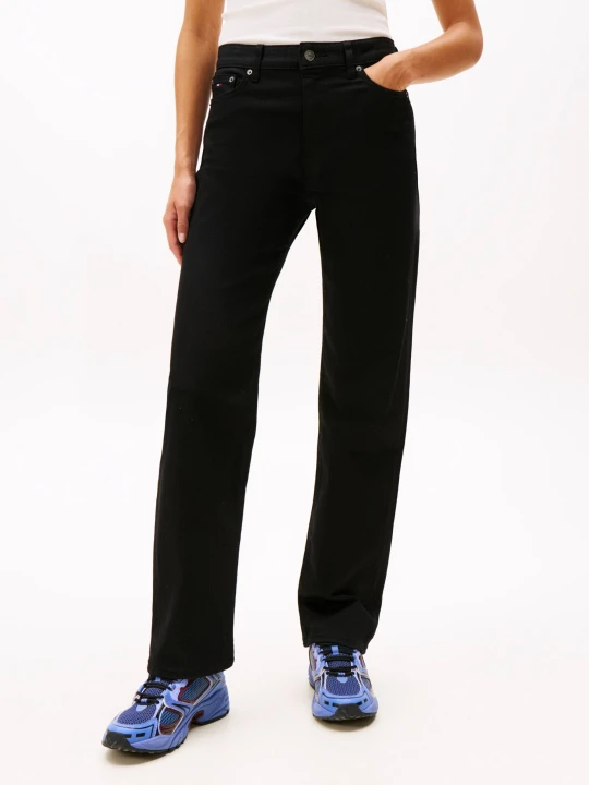 Zdjęcie produktu Tommy Jeans Jeansy KIRA | Straight fit | mid waist czarny