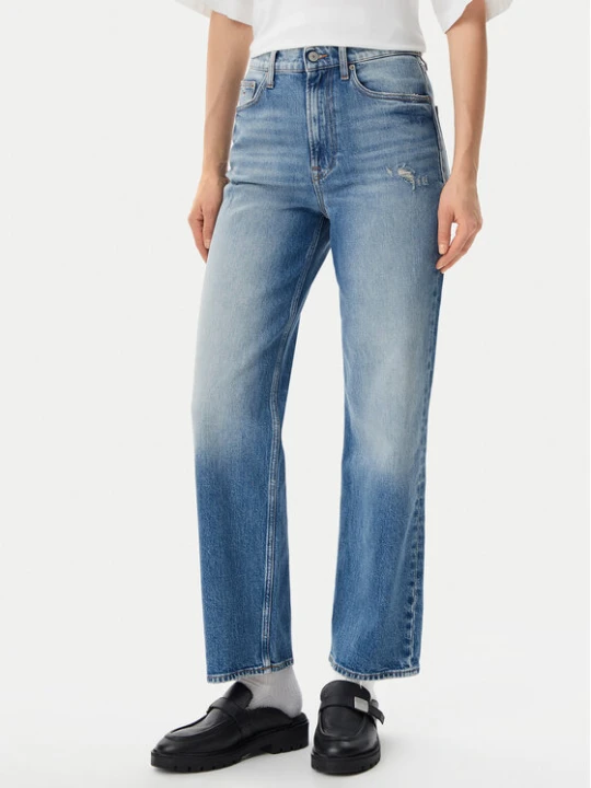 Zdjęcie produktu Tommy Jeans Jeansy Layla DW0DW19772 Niebieski Straight Fit