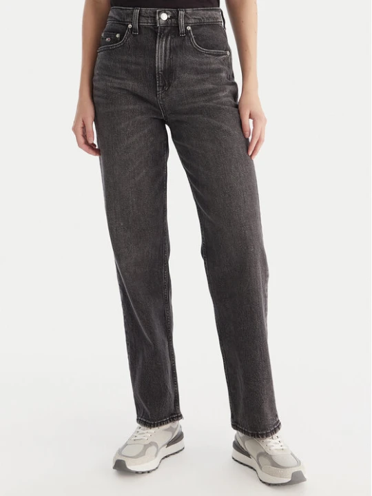 Zdjęcie produktu Tommy Jeans Jeansy Layla DW0DW20646 Czarny Straight Fit