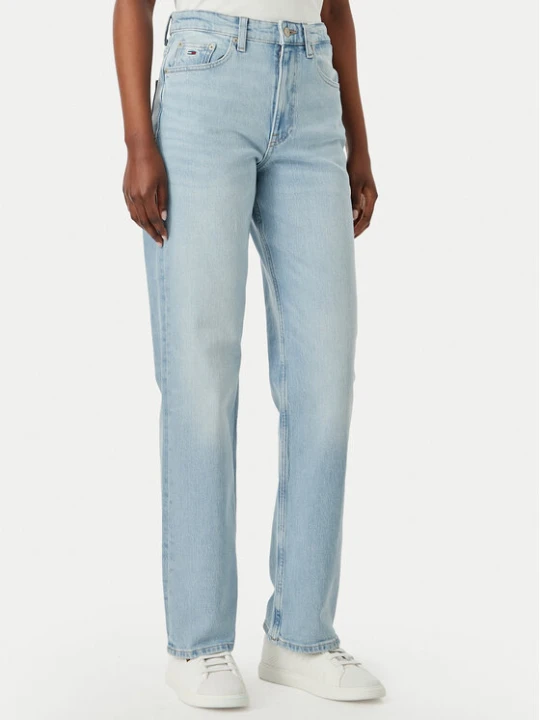 Zdjęcie produktu Tommy Jeans Jeansy Layla DW0DW23018 Niebieski jasny Straight Fit