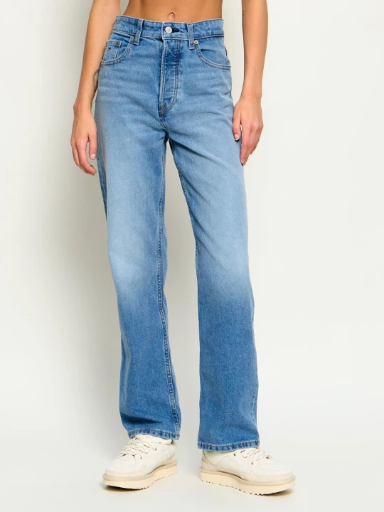 Zdjęcie produktu Tommy Jeans Jeansy Layla | Straight fit | high rise niebieski