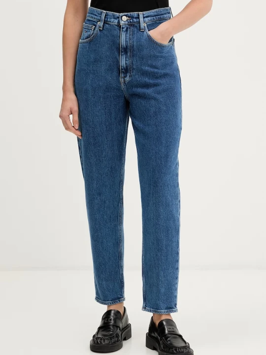 Zdjęcie produktu Tommy Jeans jeansy mom fit damskie niebieski