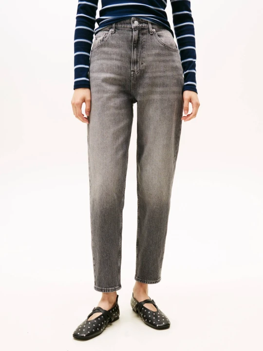 Zdjęcie produktu Tommy Jeans Jeansy | Mom Fit | high waist grafitowy