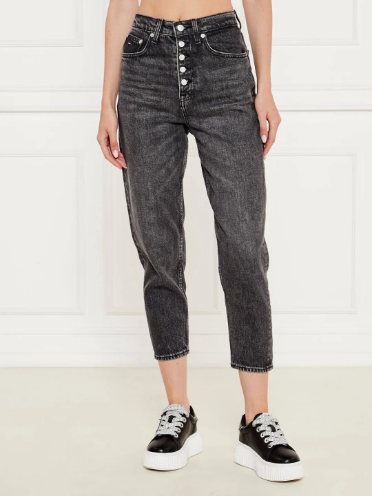 Zdjęcie produktu Tommy Jeans Jeansy | Mom Fit | high waist szary