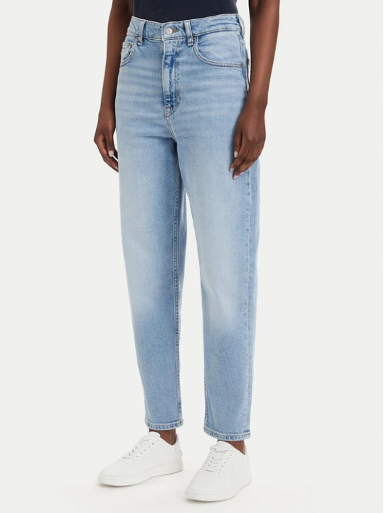 Zdjęcie produktu Tommy Jeans Jeansy Mom Jean Uh Tpr Bi0112 Co DW0DW20041 Niebieski Regular Fit