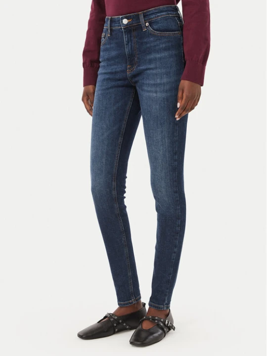 Zdjęcie produktu Tommy Jeans Jeansy Nora DW0DW23192 Granatowy Skinny Fit
