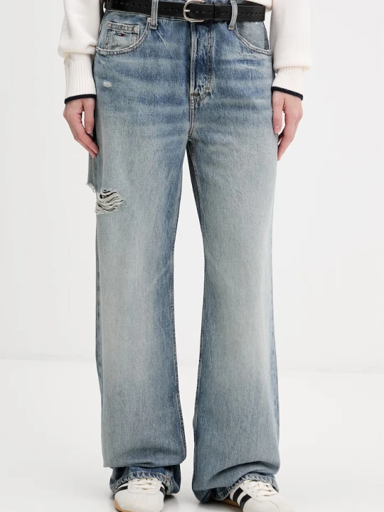 Zdjęcie produktu Tommy Jeans jeansy relaxed fit damskie niebieski