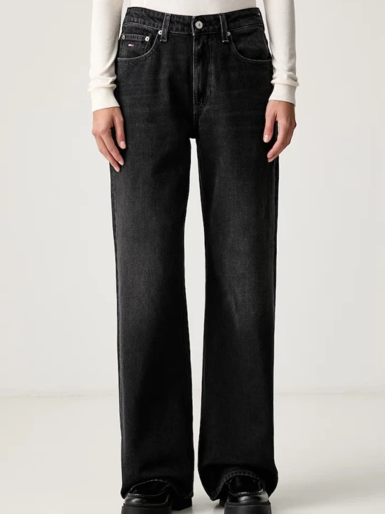 Zdjęcie produktu Tommy Jeans jeansy relaxed fit damskie czarny