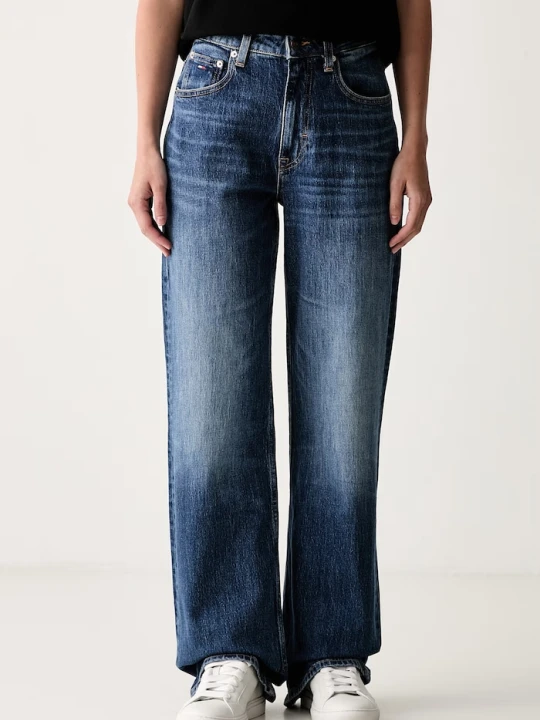 Zdjęcie produktu Tommy Jeans jeansy relaxed fit damskie granatowy