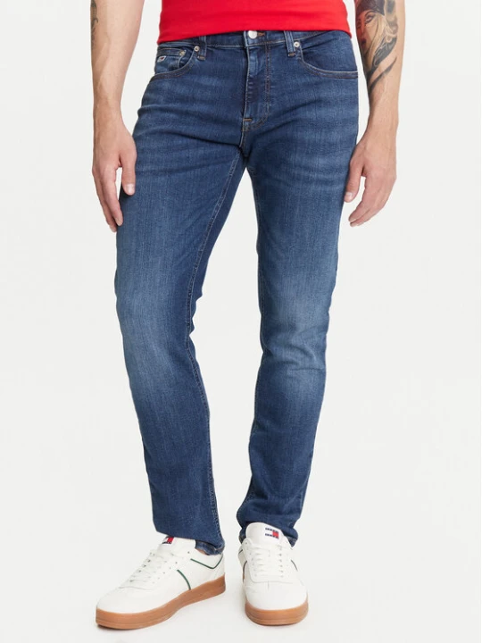 Zdjęcie produktu Tommy Jeans Jeansy Scanton DM0DM21890 Granatowy Slim Fit
