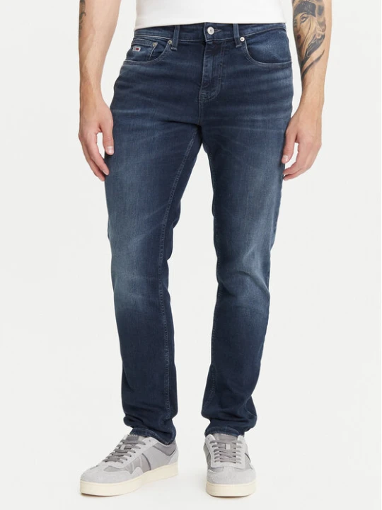Zdjęcie produktu Tommy Jeans Jeansy Scanton DM0DM21899 Granatowy Slim Fit