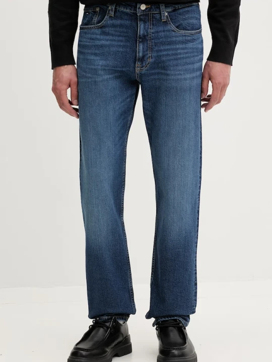 Zdjęcie produktu Tommy Jeans jeansy slim straight męskie granatowy